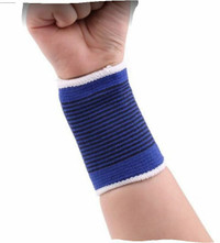 A New Soft Elastic Breathable Wrist Support Brace Band - Blue