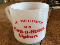 4 tasses LIPTON  cup soupe  an 1960  collectionneur