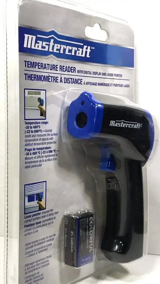 Mastercraft Temperature Reader W Digital Display & Laser Pointer64840236931713122