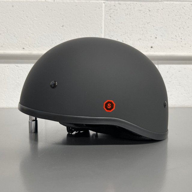 BRAND NEW Motorcycle Shorty Half Helmet - Matte Black ONLY $35! in Motorcycle Parts & Accessories in Oakville / Halton Region - Image 3