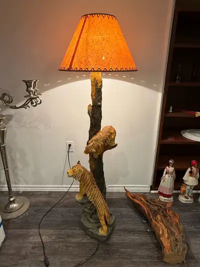 tiger floor lamp, View more