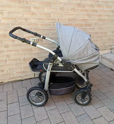 Jedo FYN 2-in-1 Stroller Aluminum Frame Large Inflatable Wheels, View more