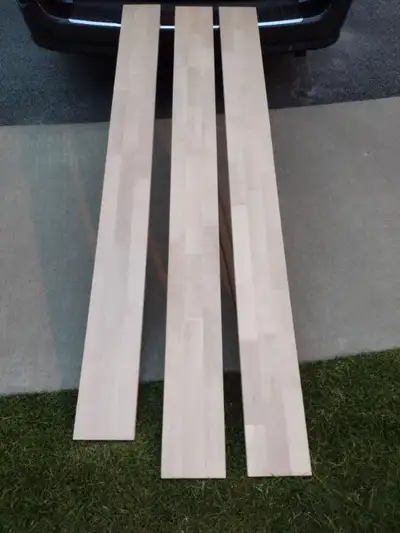 Planches bois dur 75-3/4'' et 79-1/4''x7-1/4'' large x 7/8'' Thk, View more