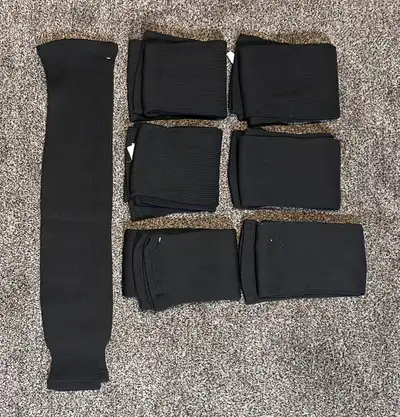 *New* plain black knit hockey socks, View more