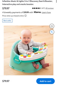 Infantino Music & Lights 3-in-1 Discovery Seat & Booster