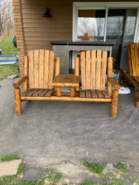 Outdoor wood furniture