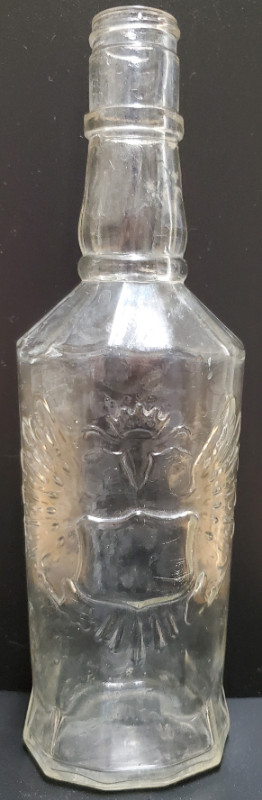 Vintage Smirnoff Double Headed Eagle empty glass bottle in Arts & Collectibles in Prince Albert