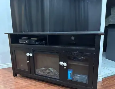 TV Stand for TVs up to 65" with Electric Fireplace in, View more