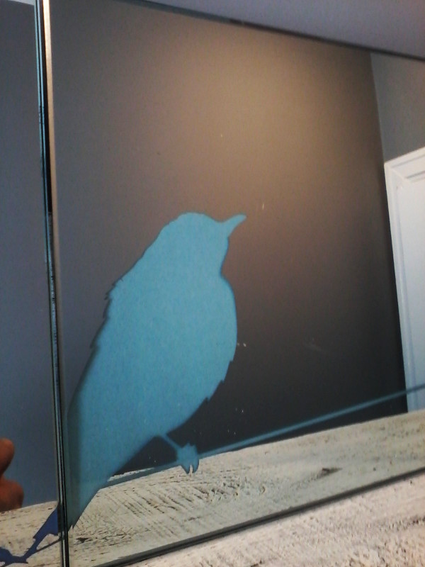 THREE 8 X 8 BIRD MIRRORS in Home Décor & Accents in Moncton