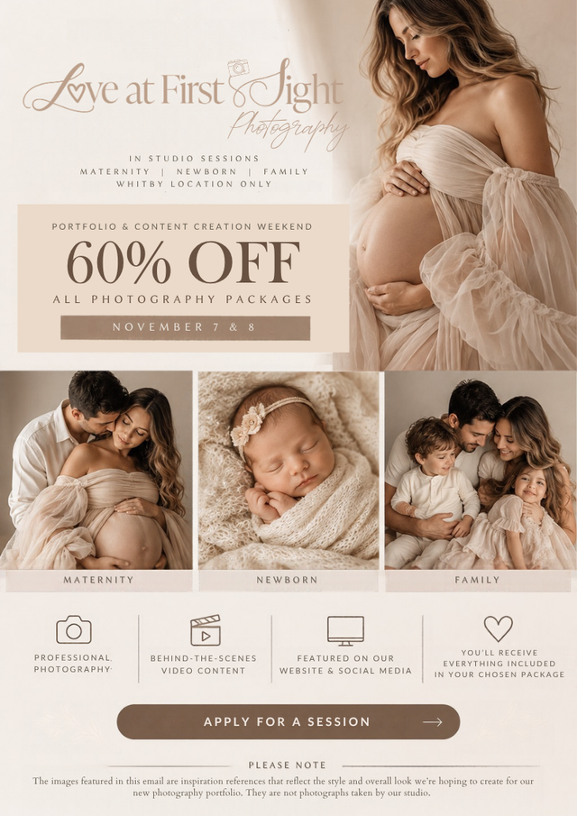 60% OFF Maternity, Newborn & Family Photography | Whitby