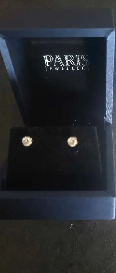 diamond studs never worn, View more