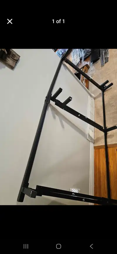 Used like new adjustable full bed frame, View more
