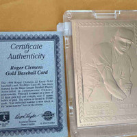 Roger Clemens Gold Baseball Card 
