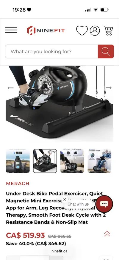 Merach Under Desk Bike, View more