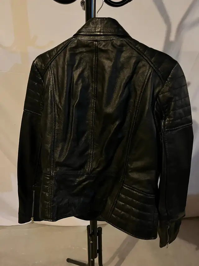 Barneys Originals Women’s Leather Motorcycle Jacket   in Women's - Tops & Outerwear in Cambridge - Image 9
