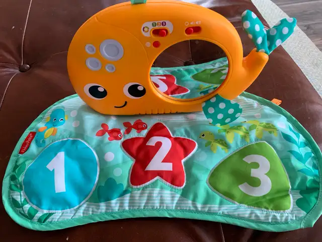 Fisher-Price Whale Tummy Time baby toy 63815756683905121