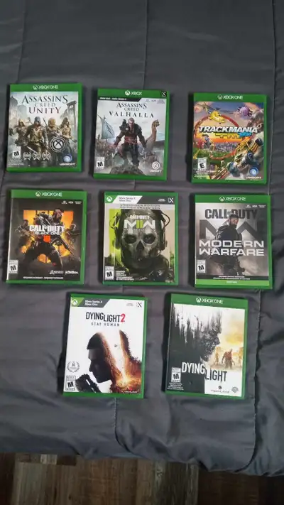 40$ si vous prenez les 8;)) Assassin's Creed Unity - 5$ Assassin's Creed Valhalla - 10$ Call Of Duty...