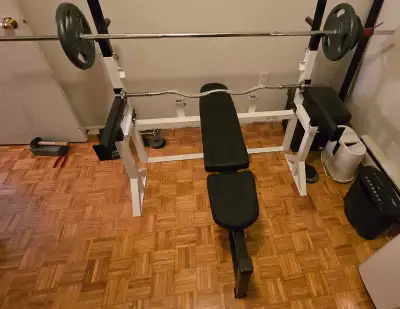 -$280 Workout bench without the 2 side support arms. -$360with the two side support arms. -benchpres...