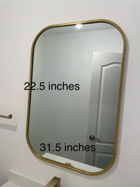 Gold Trim Mirror