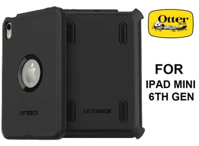 Protect your Apple iPad Mini 6th generation with this used Otterbox Defender carrying case and holst...