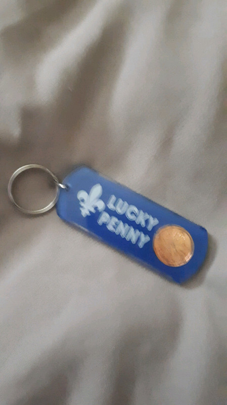 Lucky shop penny keychain
