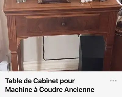 Table de cabinet pour machine à coudre, View more