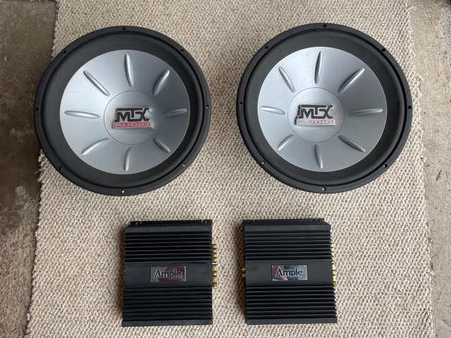Ample Amplifiers/MTX Speakers Car stereo/subwoofer in Speakers in St. Catharines