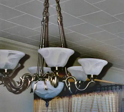 Grand luminaire suspendu et 2 appliqués muraux, View more