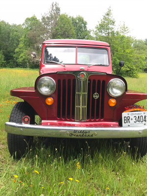 1947 Willys red pickup truck. Model 2T  *Restored - Excellent*