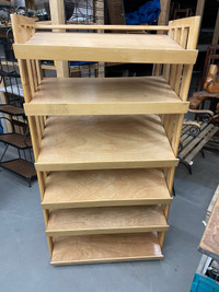 Complete knockdown wooden shelf display • great for craftshows/s
