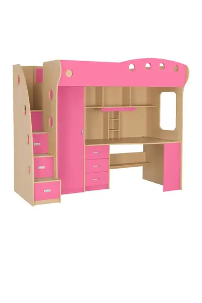 Lit bureau superposé pour enfant, View more