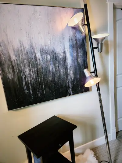 RARE FIND! MCM 3 HEAD TENSION POLE lamp. 3 settings!, View more