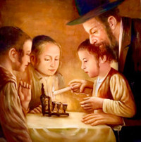  Chanukah - Oil on Canvas
