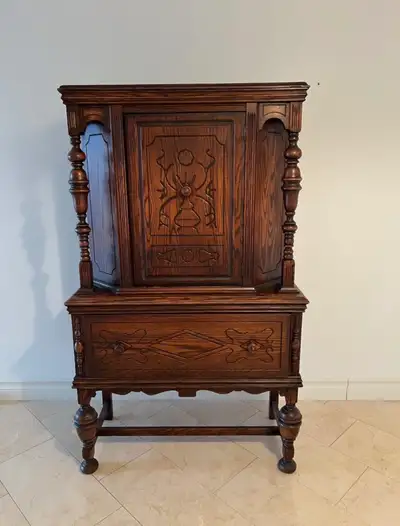 Antique Jacobean Italian Hutch, View more