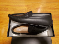 Scarpini Mens Black Loafers Size 11 US