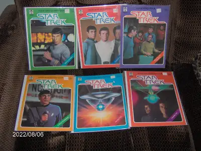 All 6 books are in new unused condition. $10 each or all 6 for $45