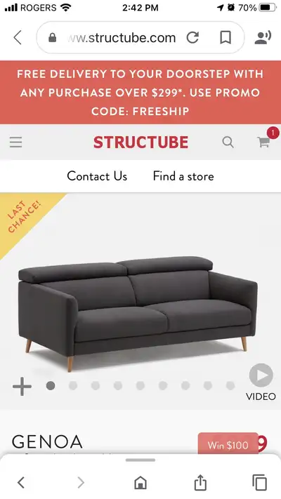 sofa structube, View more