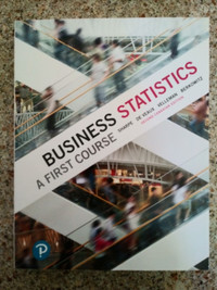 Business Statistics A 1st Course 2nd Canadian Edition Text Book