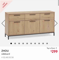 ISO Zhou sideboard from structube.   