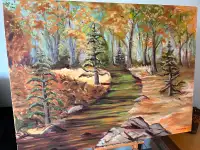 Landscape Oil Painting XL Canvas Original Art New