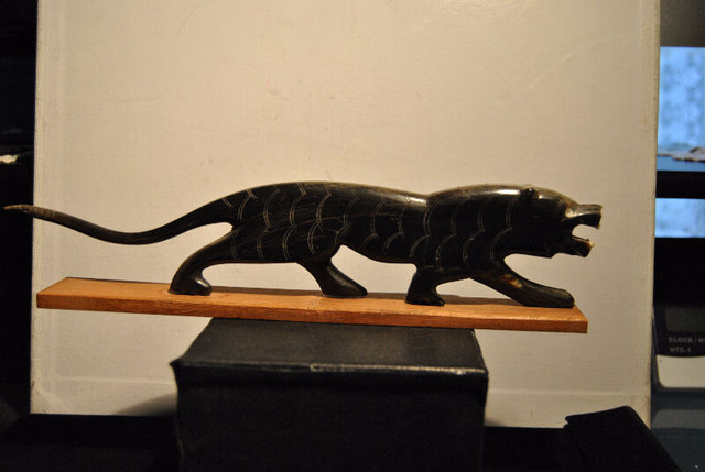Vintage Carved Horn  Walking Tiger Figure in Arts & Collectibles in Vancouver