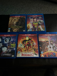 Disney 3D Blu-Rays Lot