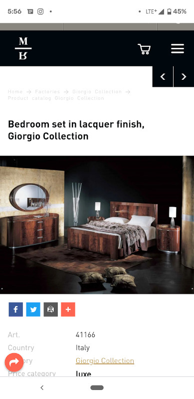 King bedroom set (luxury Italian-made) in Beds & Mattresses in Ottawa