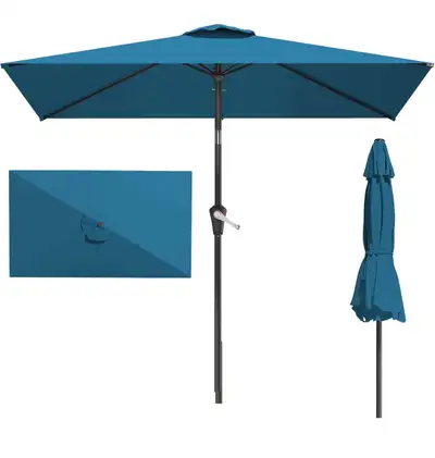 AreShark 6.5' x 10' Rectangular Patio Umbrella for Outdoor, Outd, View more