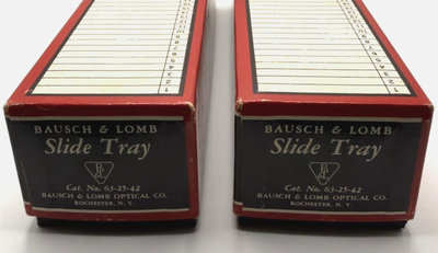 Vintage slide trays, View more