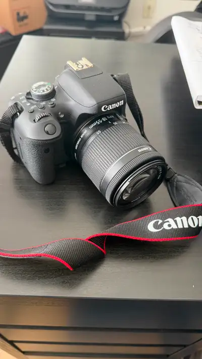 Canon T6i DSLR with 18-55mm Lens, Bag & Extra Battery, View more