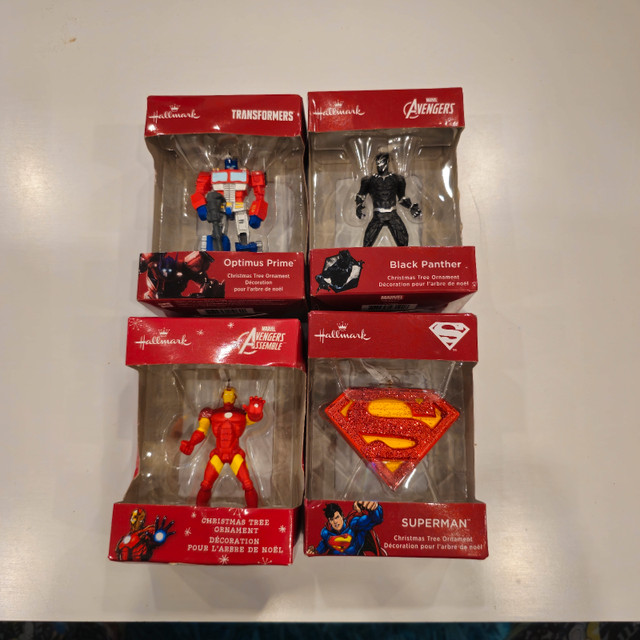 HALLMARK CHRISTMAS TREE ORNAMENTS OPTIMUS PRIME, BLACK PANTHER in Holiday, Event & Seasonal in City of Toronto - Image 2