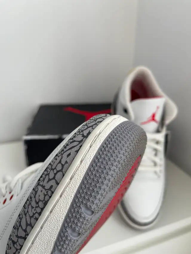 Jordan 3 - Reimagined White Cement - Size 12 in Men's Shoes in Mississauga / Peel Region - Image 9
