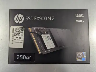 HP 250 gb NVMe Solid State Drive new sealed, View more