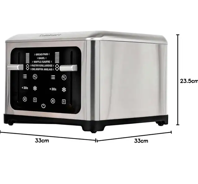 Cuisinart 1480 4-Slice Touchscreen Digital Toaster in Toasters & Toaster Ovens in Calgary - Image 4